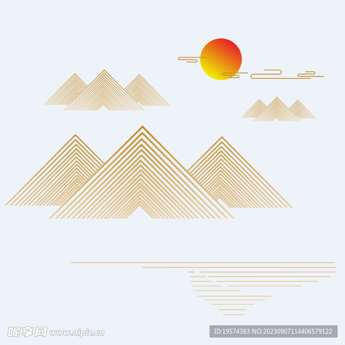  中式山水 
