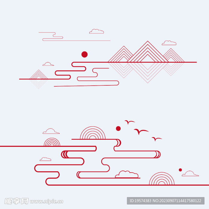  中式山水 