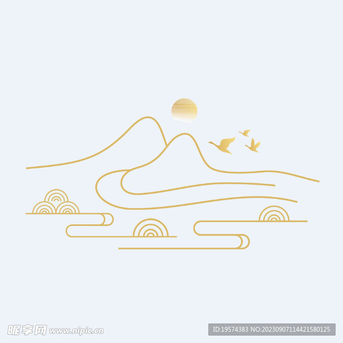  中式山水 