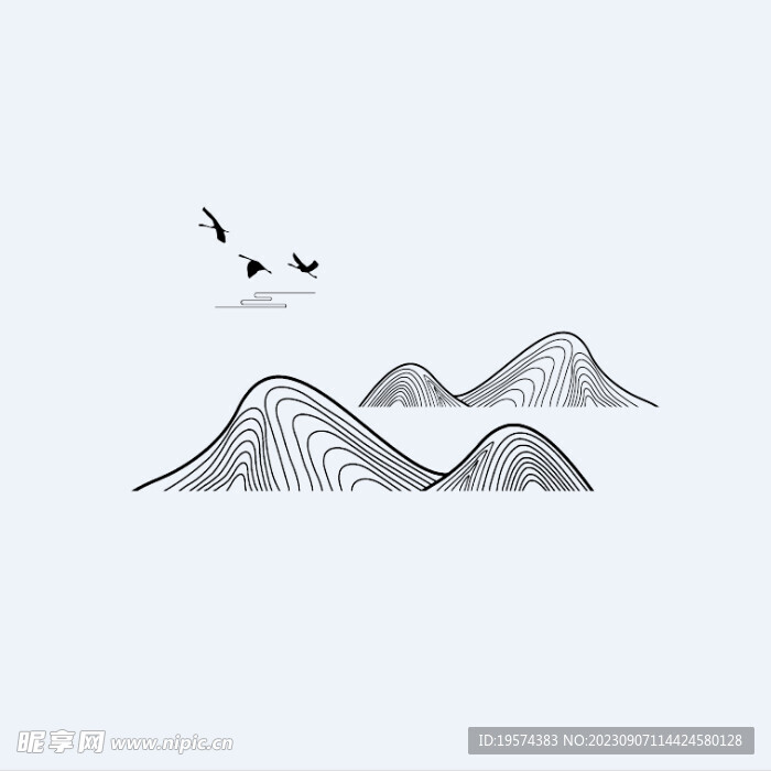  中式山水 