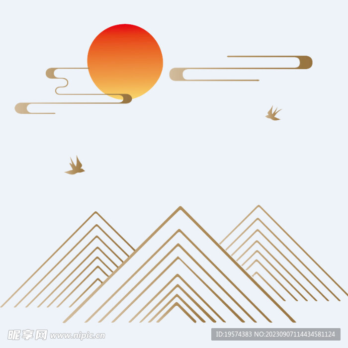  中式山水 