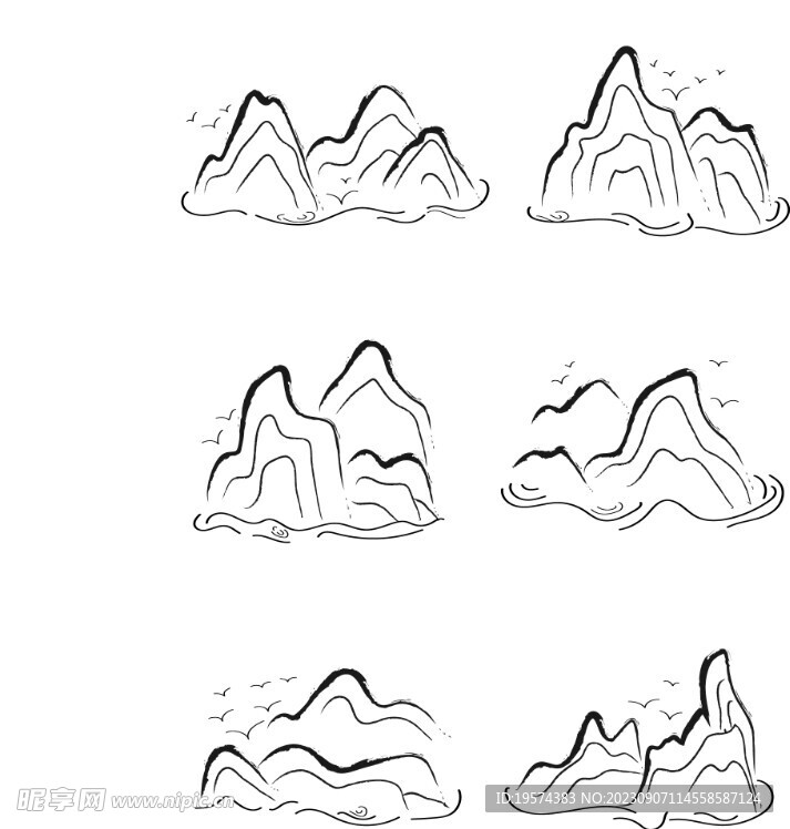  中式山水  