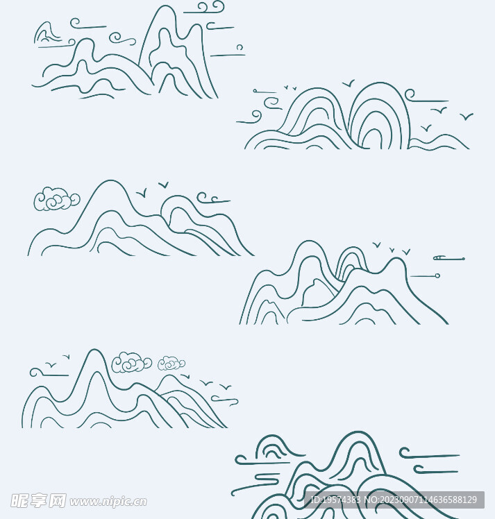  中式山水 