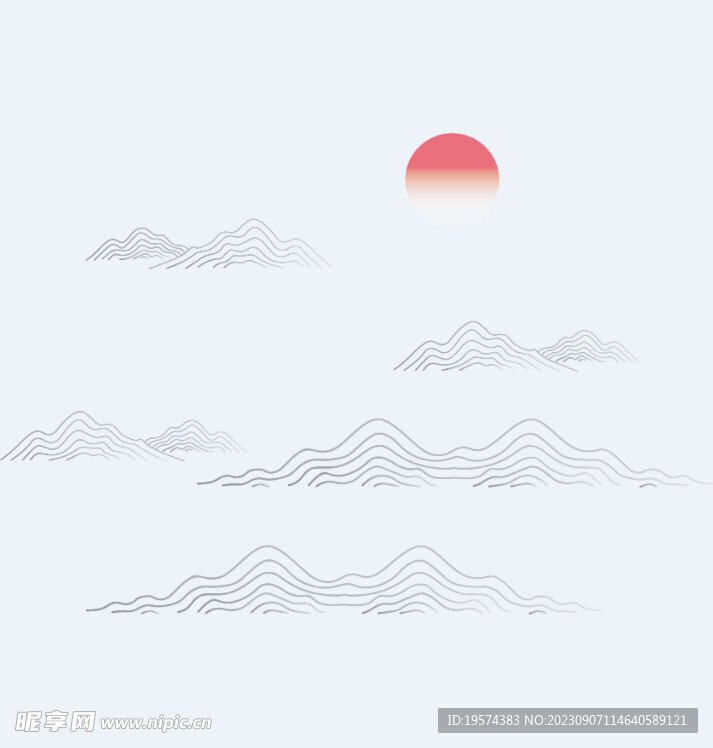 中式山水  