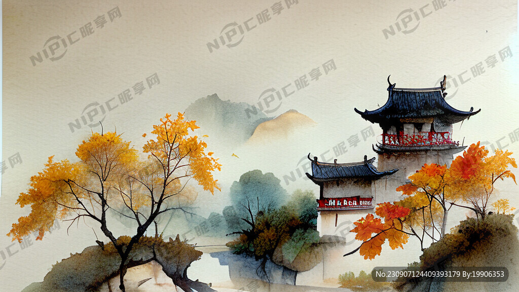 软抽纸中秋节国朝风