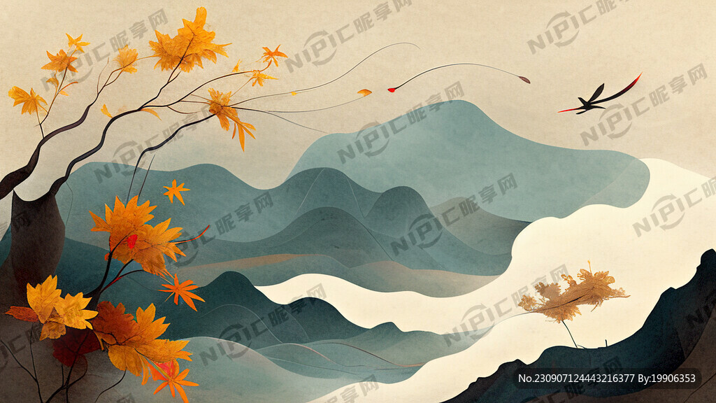 软抽纸中秋节国朝风