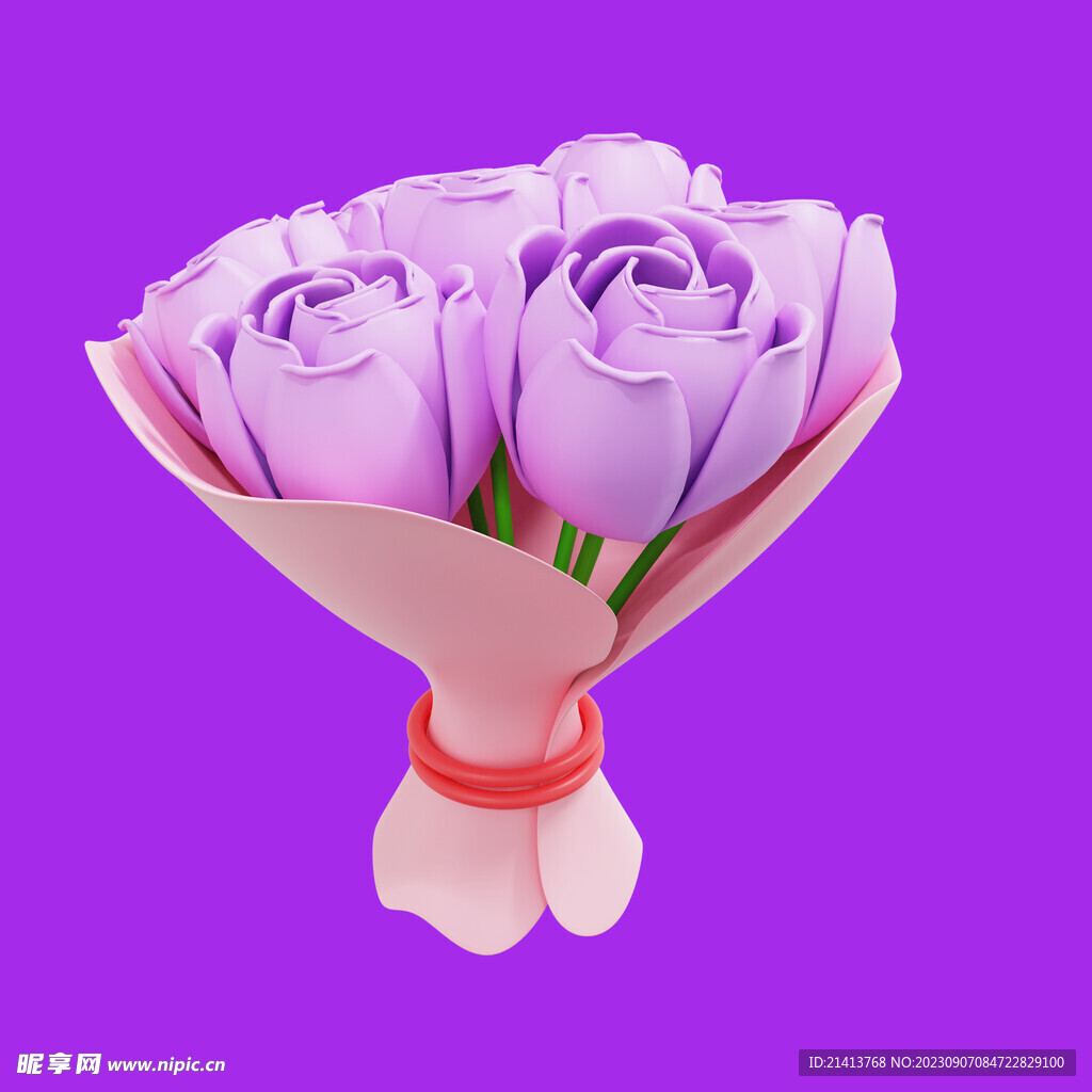 3D气球花 