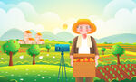 乡村插画主KV