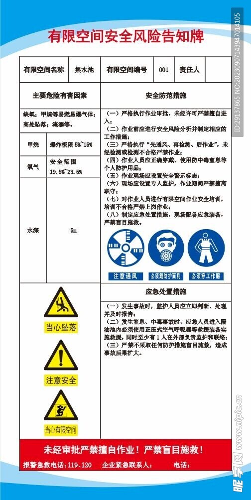 风险告知牌