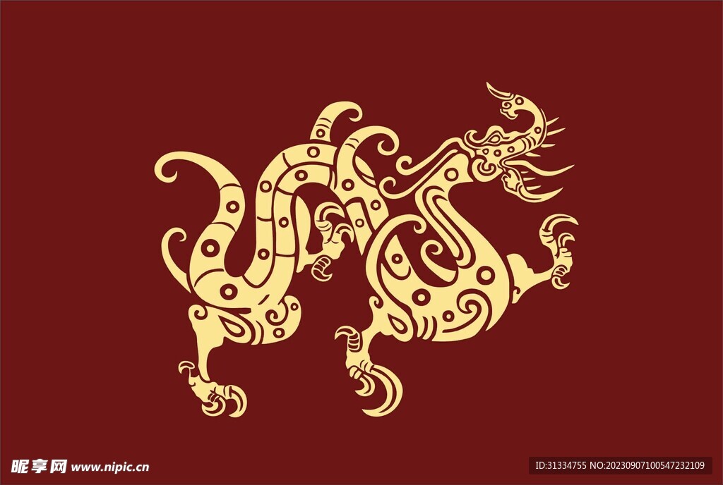 中国传统图案龙纹