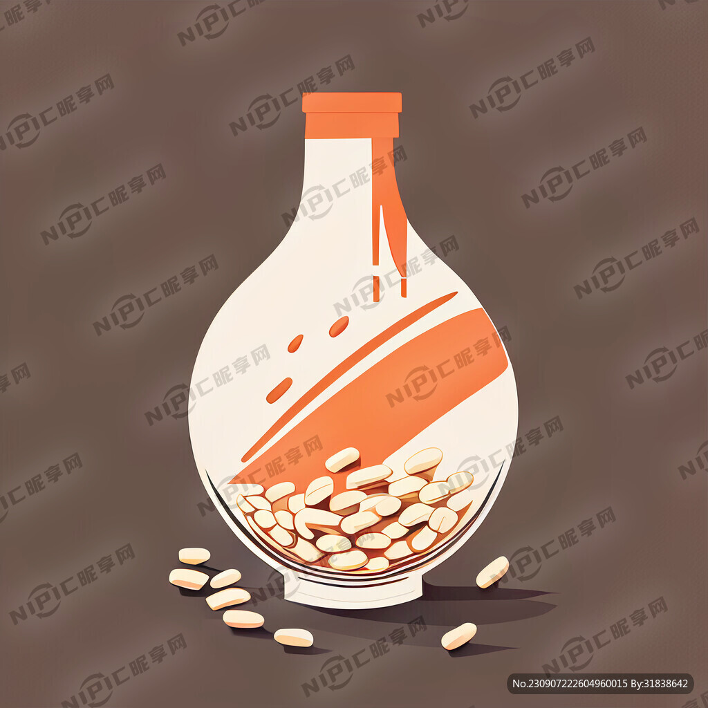 创意设计 花生 酒 线稿 现代