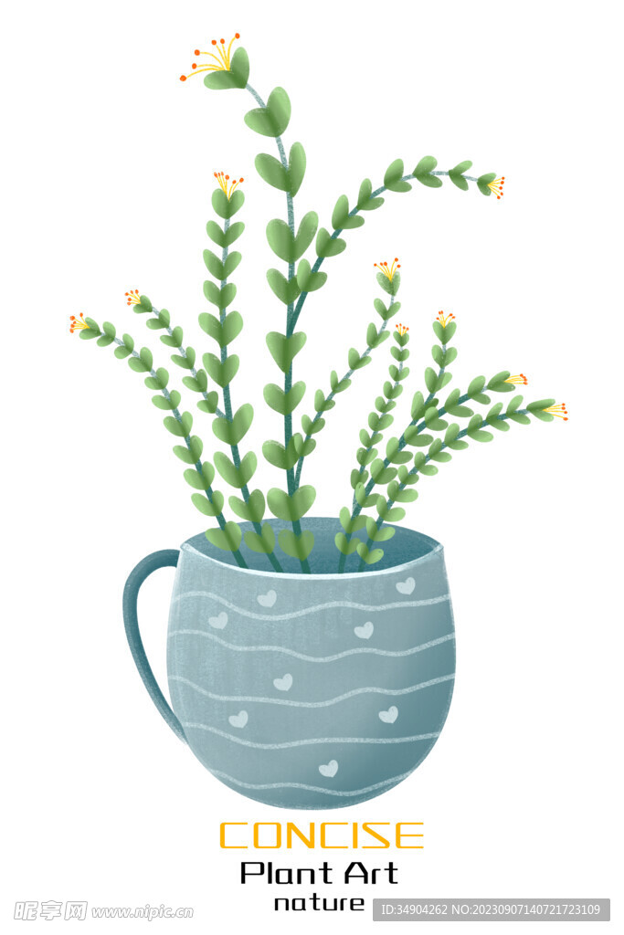 绿植装饰画