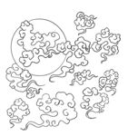云朵线描