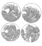 浪花底纹