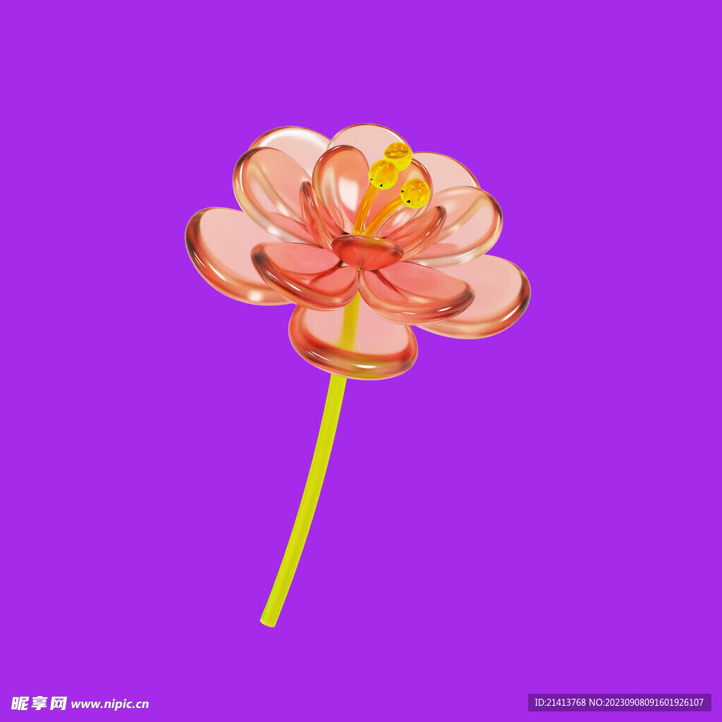 3D气球花 