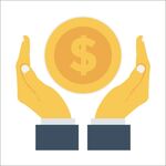 双手托金币