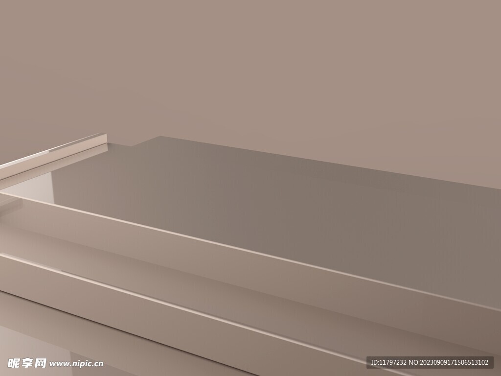 咖啡色阶梯展台3D背景