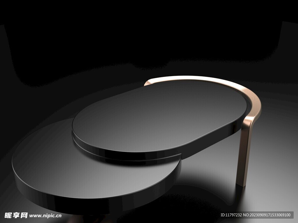 简约黑色桌子展台3D背景