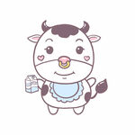 奶牛插画