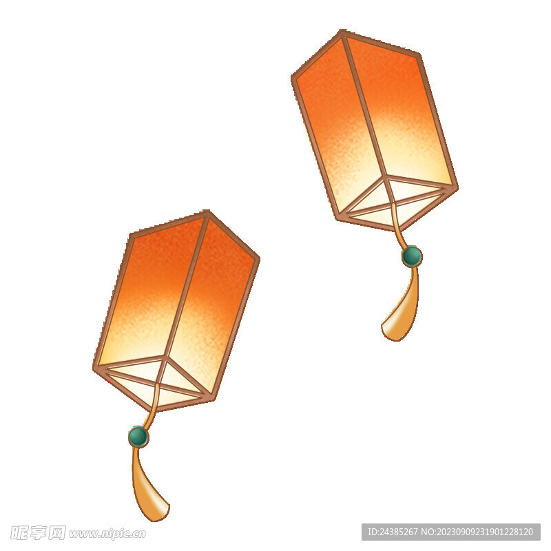 手绘灯笼孔明灯