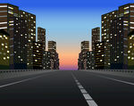 夜幕下的城市