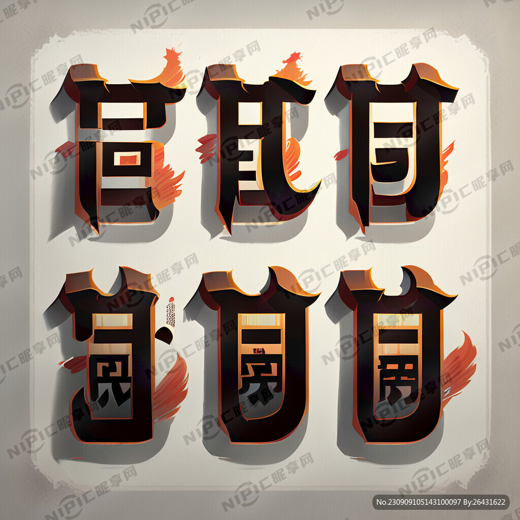 四个艺术字。我们的班干部