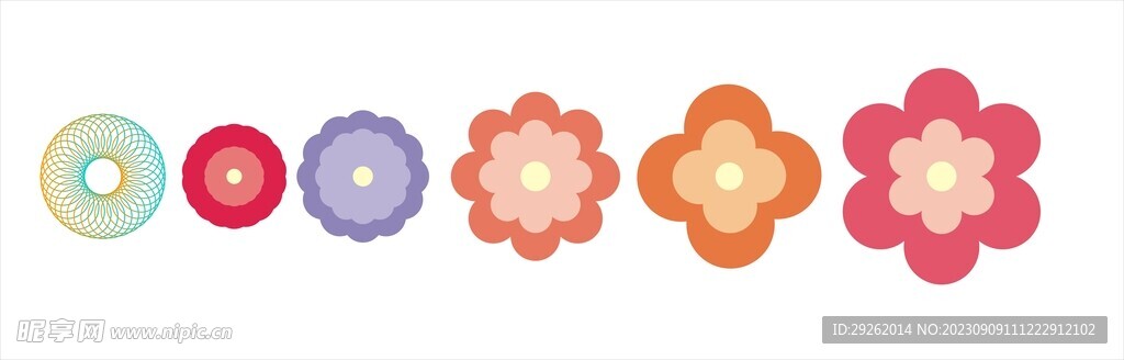 矢量图花朵