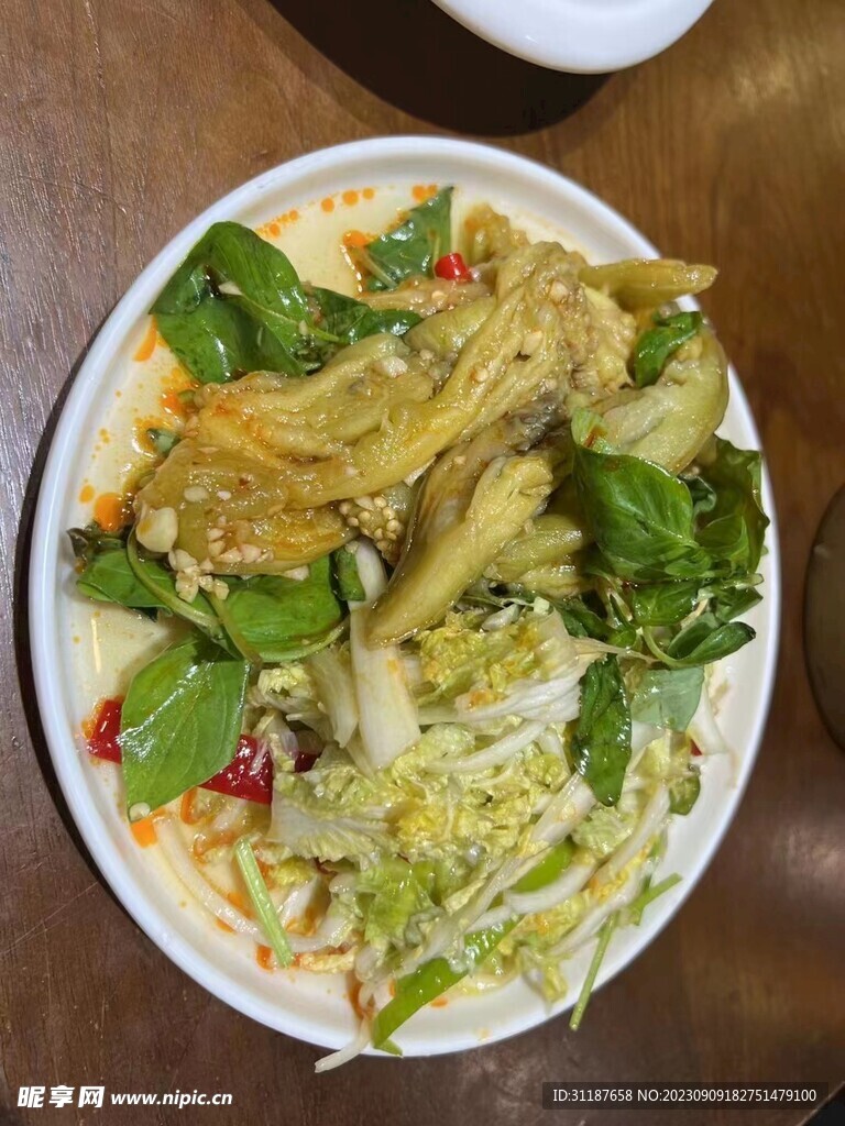 白菜凉拌茄子
