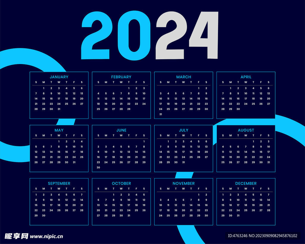 【更新版】2024年完整版日历出炉啦！附上公共假期表，免费下载！ – LEESHARING