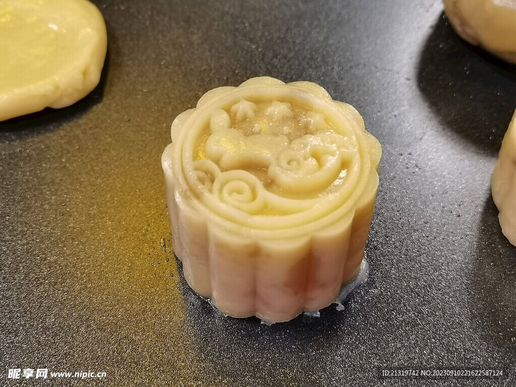 冰皮月饼摄影图