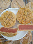 草莓月饼摄影