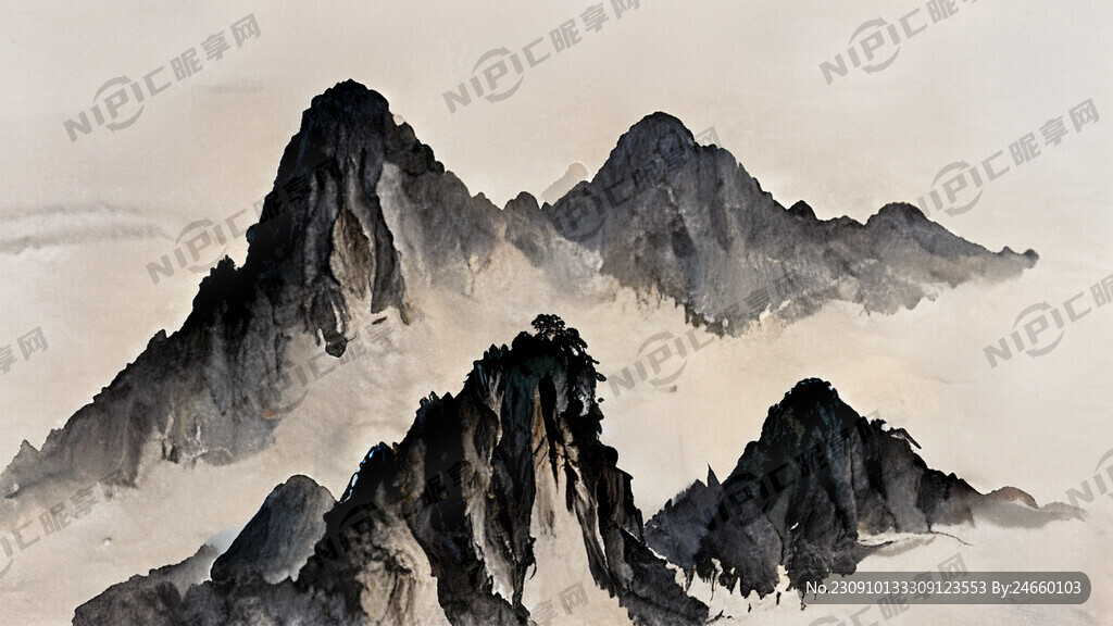 中国风山水