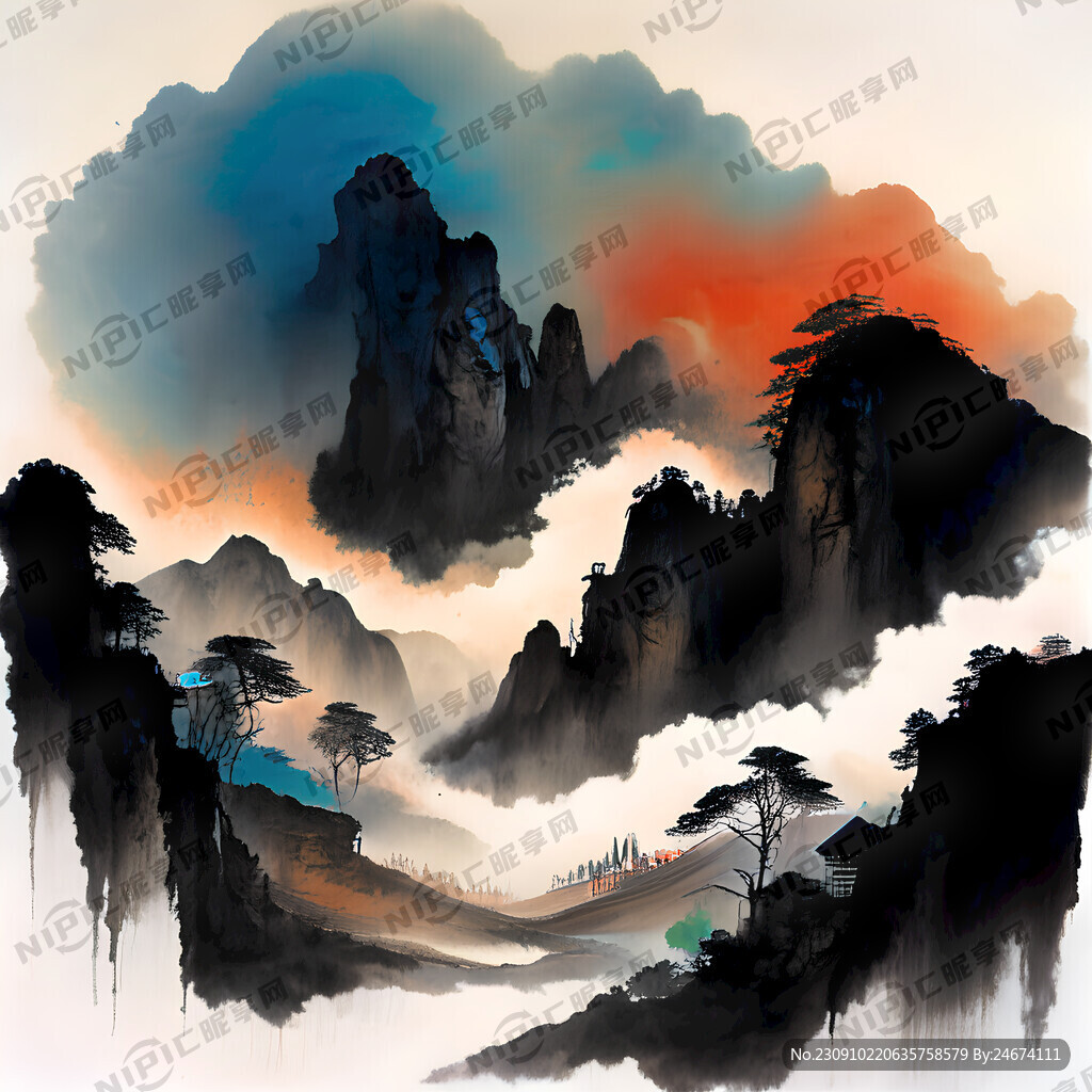 上古时期 天空天昏地暗乌云密布