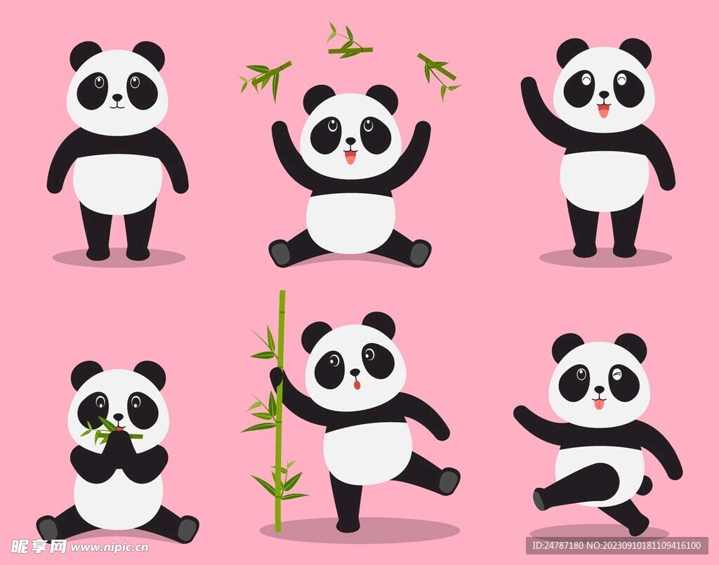 熊猫设计图__野生动物_生物世界_设计图库_昵图网nipic.com