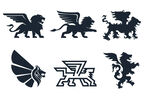 翅膀狮子logo图片