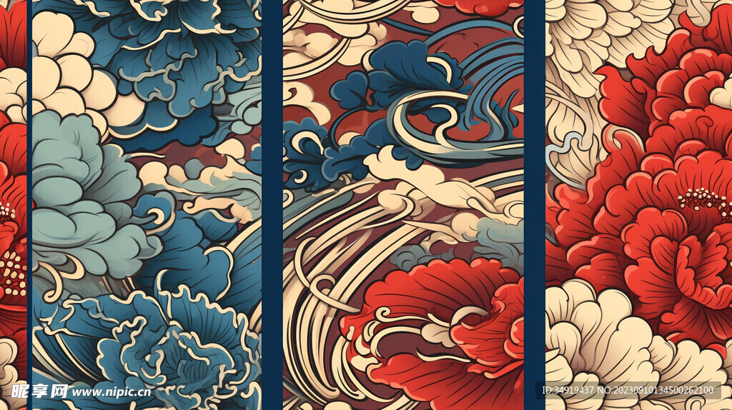 中国风花卉图案