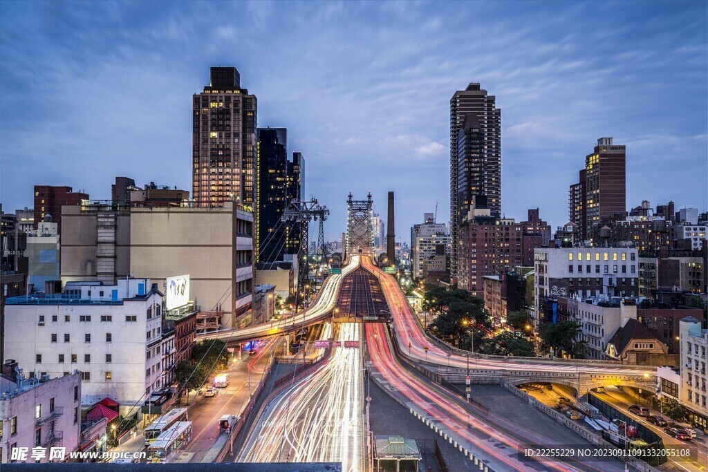 都市交通夜景