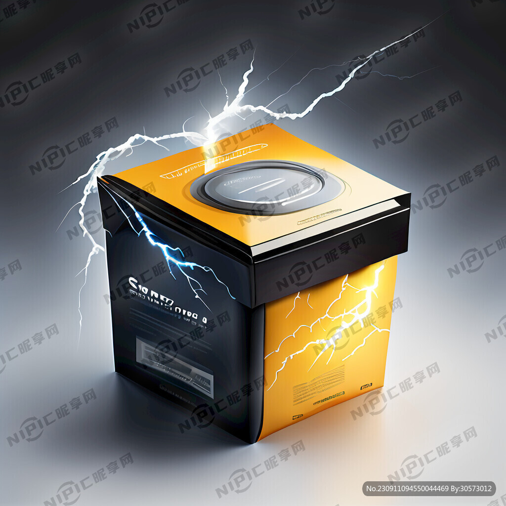 设计一种智能避雷针的产品包装图