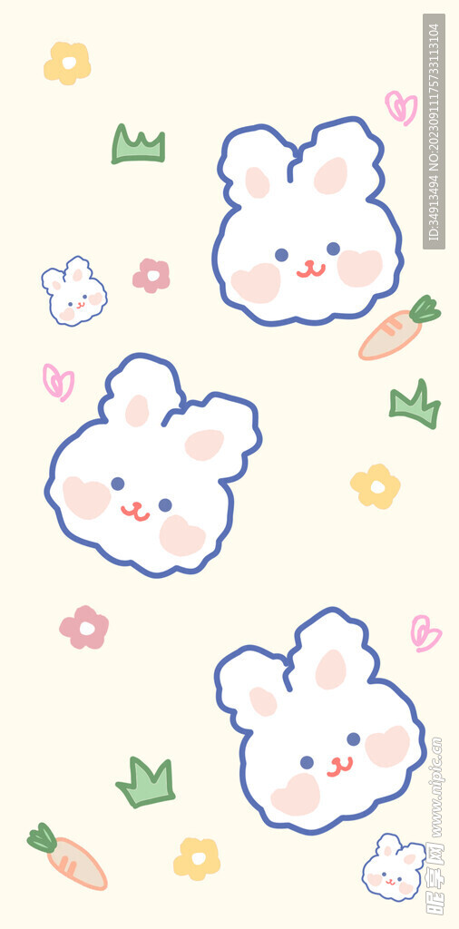 可爱小兔子手机壳