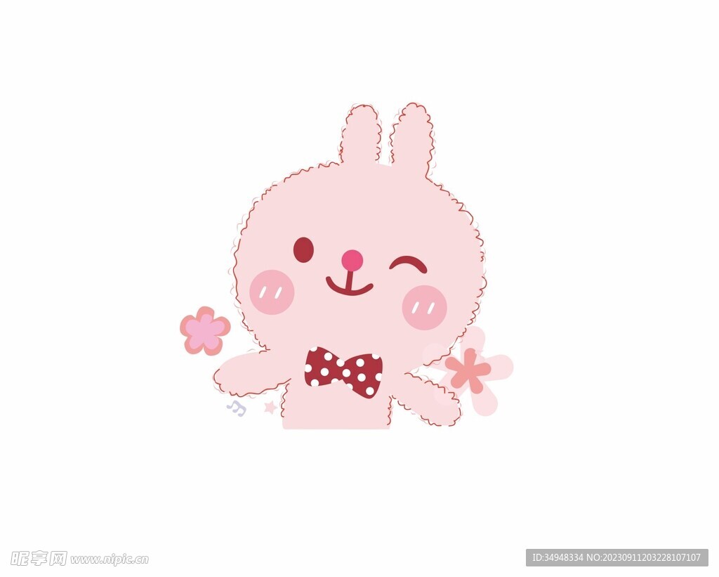 可爱小兔子粉色