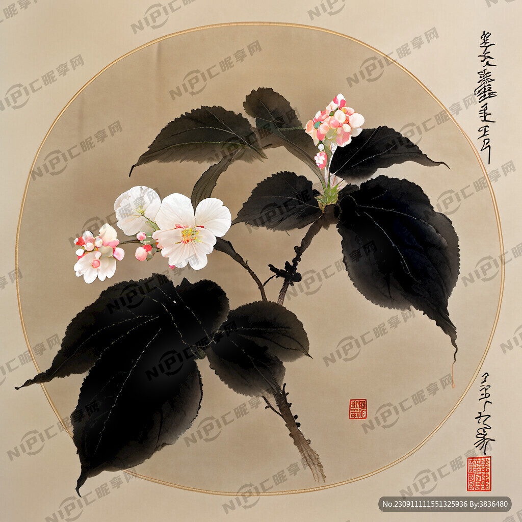 电池包装 古风 名称春晖海棠