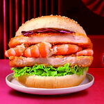 鲜虾汉堡