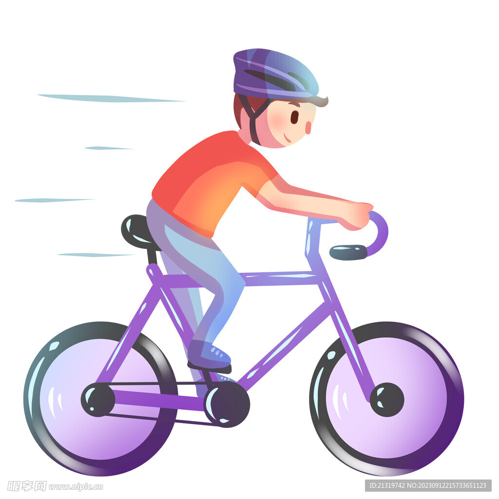 竞速自行车插画