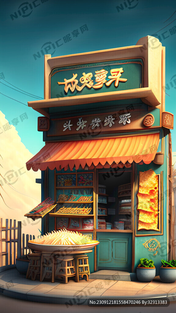 壮族元素做的螺蛳粉店