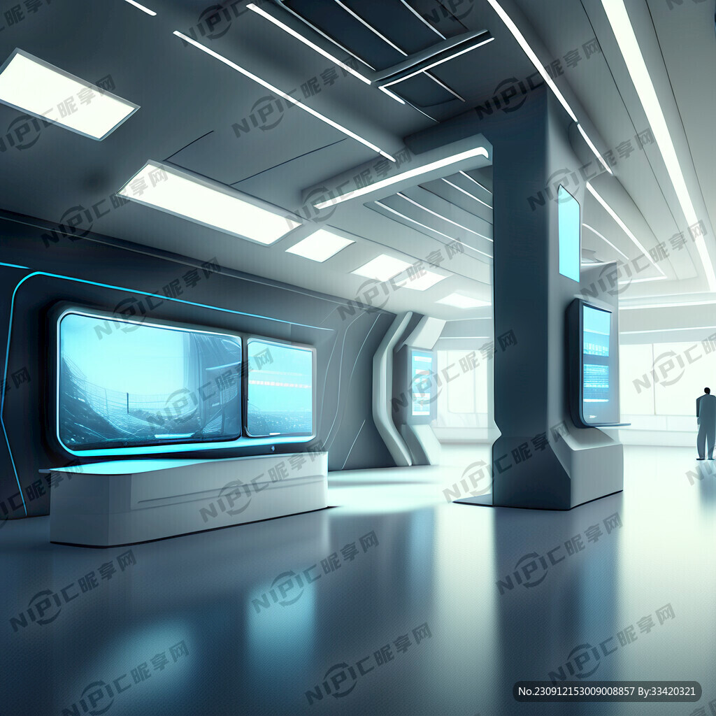 未来展厅科技感