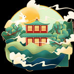 中秋插画           