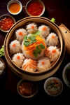 水晶包创意美食摄影图