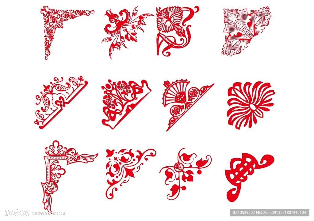 角花花纹