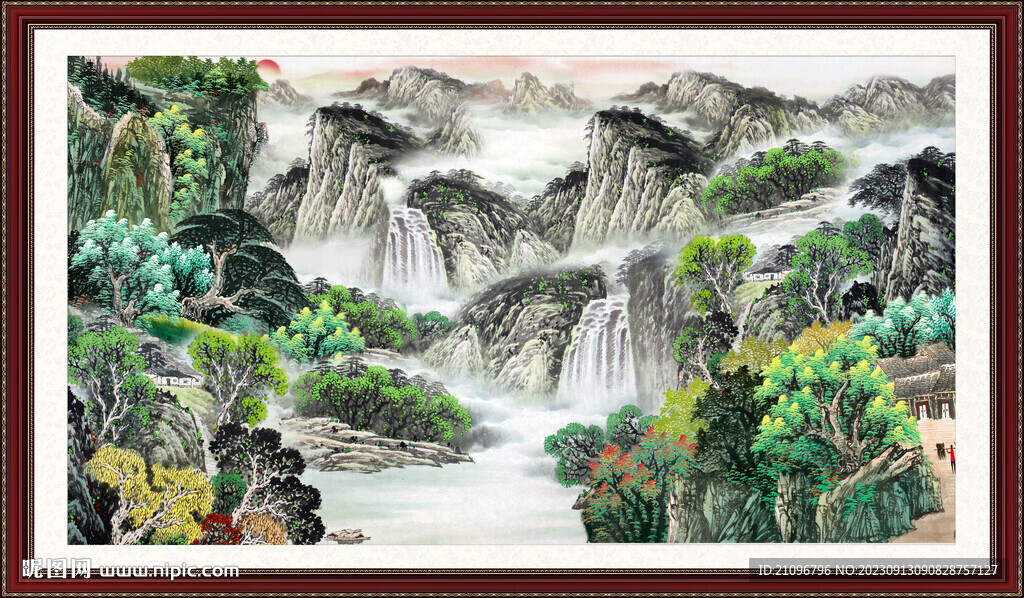 国画山水 