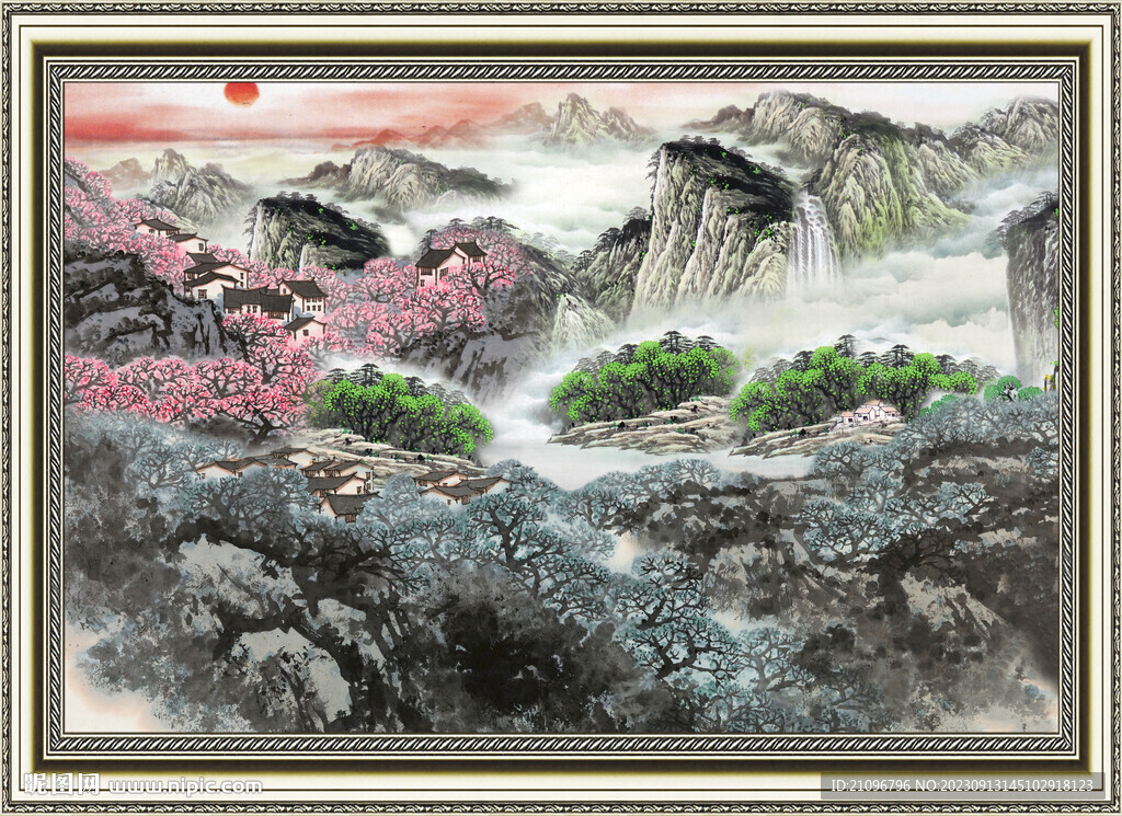 中国画山水